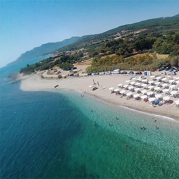 Aerial view of Dikella waters