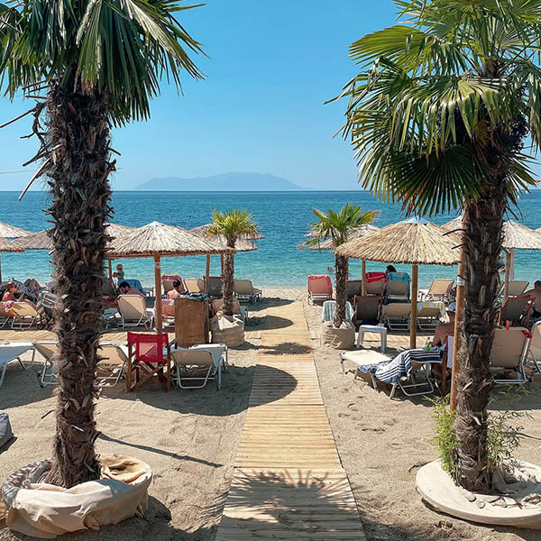 A view of a beach bar