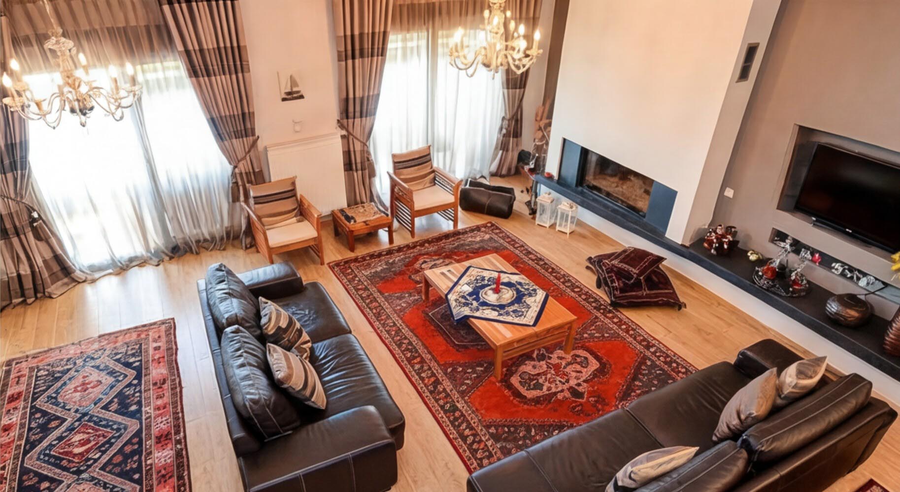 A view of Villa Elia living room